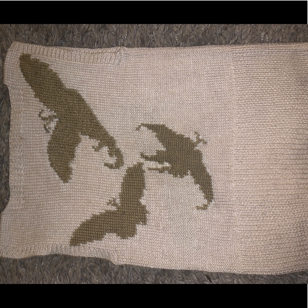 Perry Ellis Portfolio sweater with birds in silk